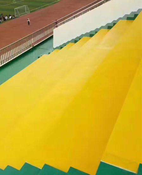 泾阳球场台阶翻新修补改造